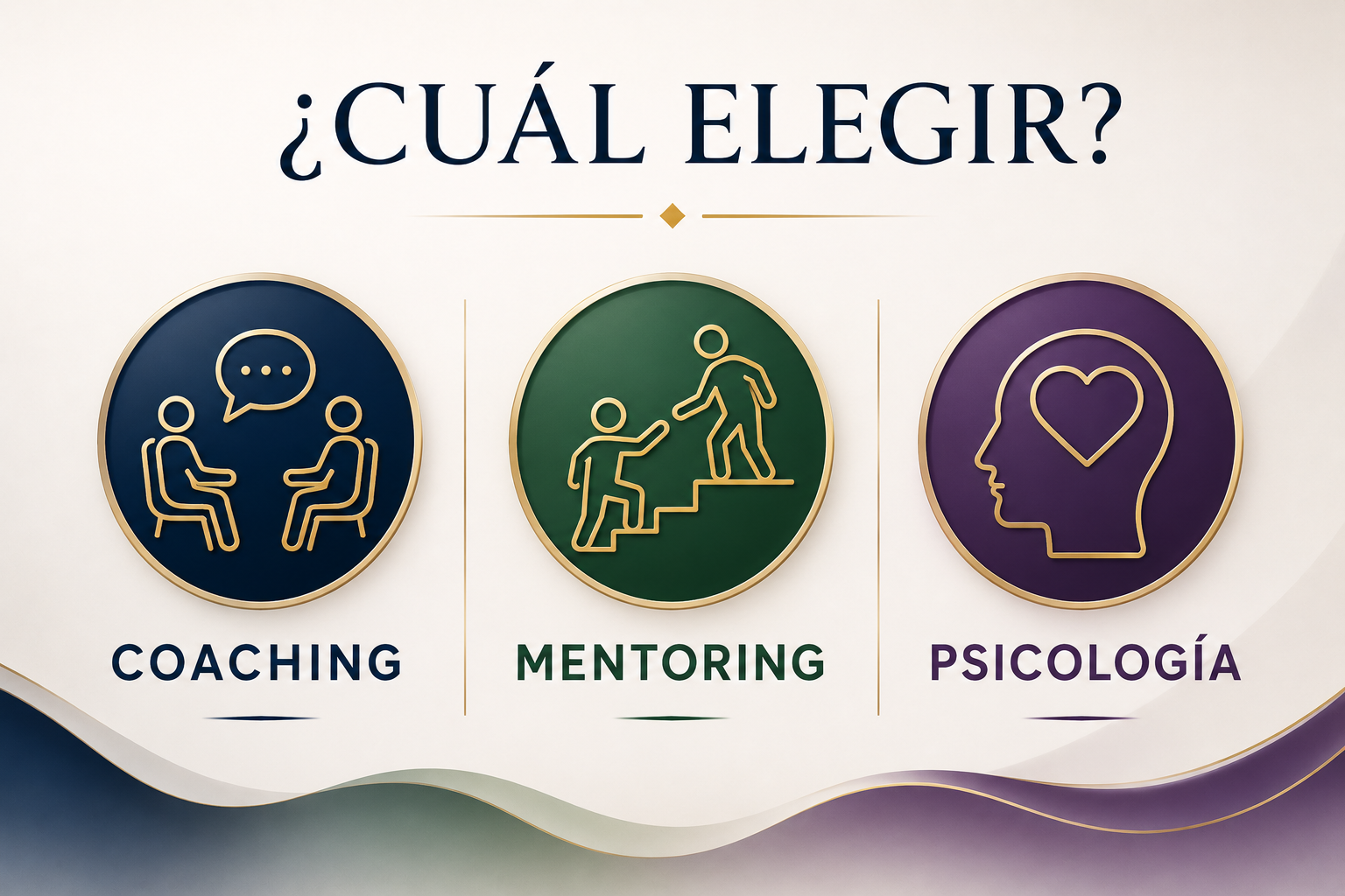 Diferencias entre coaching, mentoring y psicología: ¿Cuál elegir?